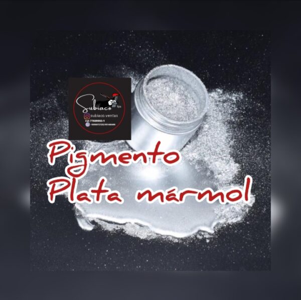 Plateado mármol.