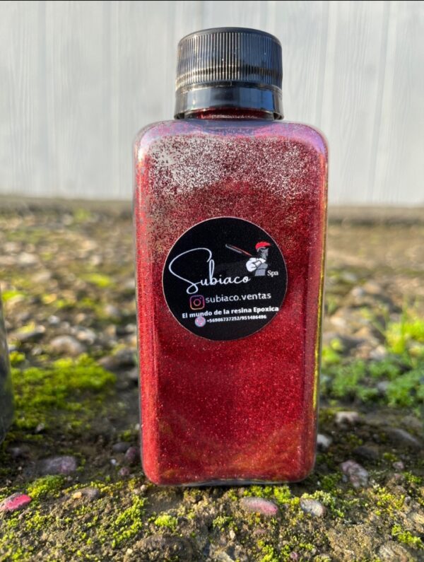 Rojo (glitter fino).